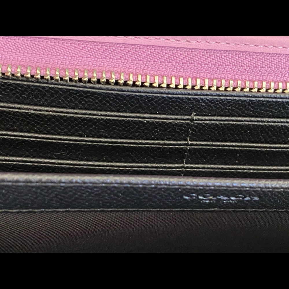 COACH GARY BASEMAN PURPLE ACCORDION WALLET - Picture 14 of 14